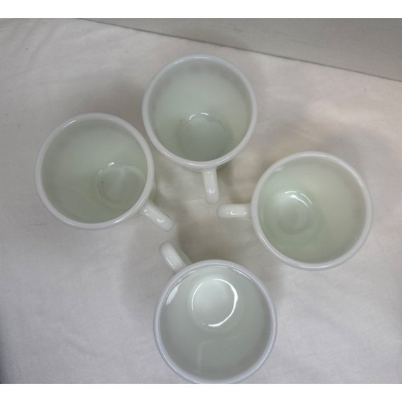 Pyrex Set of Four Butterfly Gold D Handles Coffee Tea Mugs Shower Gift Home - Picture 5 of 5